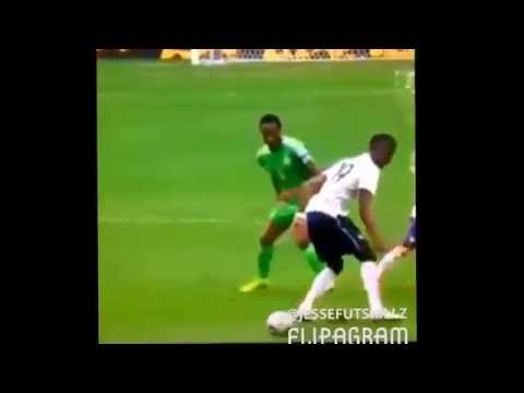 John Obi Mikel back heel nutmeg on Paul Pogba
