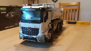 RC AMEWI (WPL-Umbau)des MERCEDES BENZ AROCS KIPPER 6X6 1:14!