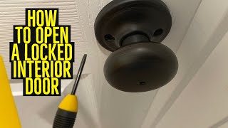 How to Unlock an Interior Door