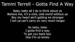 Northern Soul - Tammi Terrell - Gotta Find A Way - With Lyrics