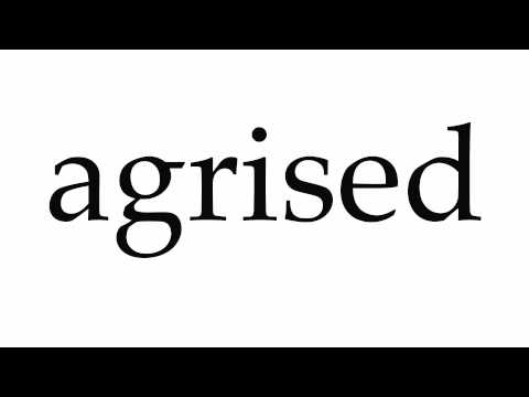 How to Pronounce agrised