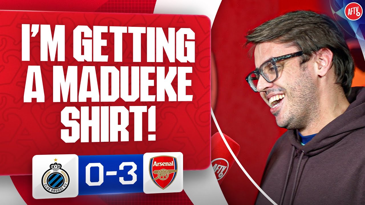 I'm Getting A Madueke Shirt! (Adam) | Club Brugge 0-3 Arsenal