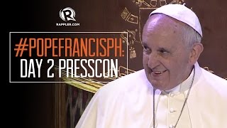 #PopeFrancisPH Day 2 Press Conference