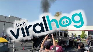 Engine Explosion Blows Truck Apart || ViralHog