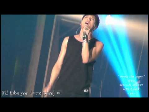 park hyo shin (박효신) : moves like jagger cover - war is over concert-eng subs