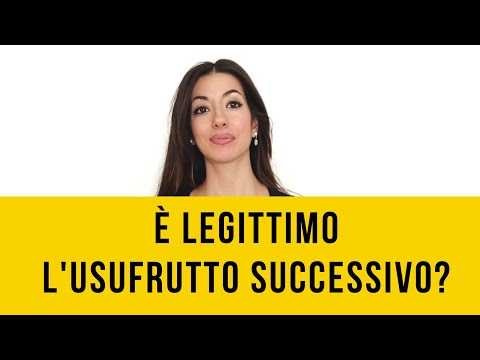 Is subsequent usufruct legitimate? - IV