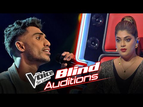 Chalana Dilshan | Sanda Renu Galana (සඳ රේණු ගලන) | Blind Auditions | The Voice Sri Lanka