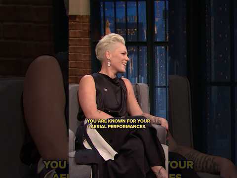 P!NK shares how she gets over her fear of heights during her acrobatic performances