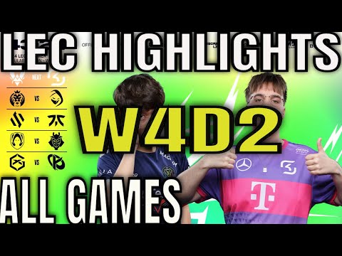 LEC Highlights ALL GAMES W4D2 | Week 4 Day 2