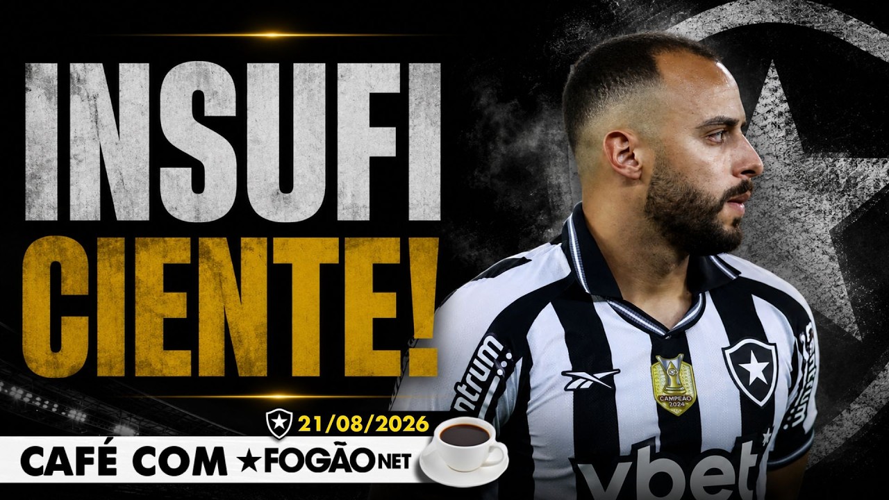 LIVE CAFÉ COM FOGÃONET | Botafogo perde muitas chances e é eliminado; Matheus Martins de saída