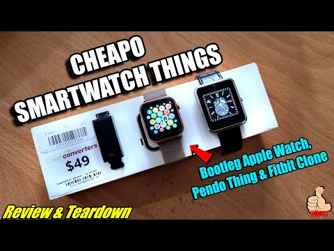 3 Random Cheapo Smartwatch Things - Knockoff Apple Watch, Pendo X1 & Janky Fitbit Clone