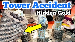 TOWER OF GOLD ACCIDENT Inside The High Limit Coin Pusher Jackpot WON MONEY ASMR