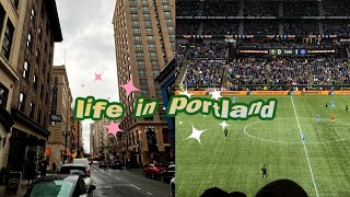 vlog: cannon beach mls cup glossier thrifting entr