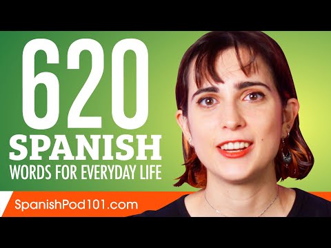 620 Spanish Words for Everyday Life - Basic Vocabulary #31