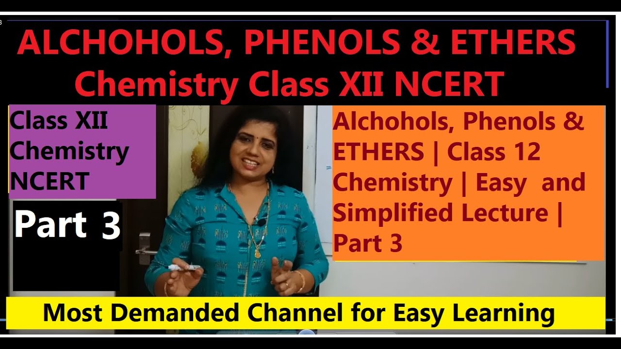 Alcohols,Phenols & Ethers |Class 12 CHE| Esterification| Electrophilic Aromatic Substitution(Part 3)
