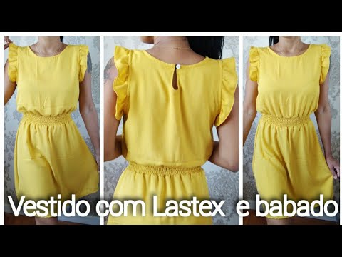 Easy cut dress with ruffle. Easy cutting and sewing, REPOST DIY