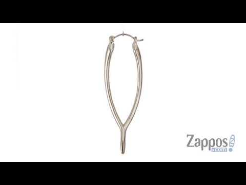 Tory Burch Wishbone Hoop Earrings SKU: 9171804
