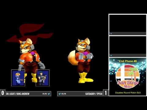 End Phase #8 - Dr. Light / King Andrew vs. satdaddy / TpFox - Doubles RR - SSBM