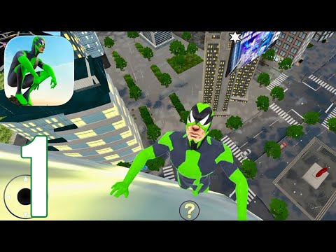 Rope Frog Ninja Hero - Gameplay Walkthrough Part 1 - Tutorial (ios,Android)