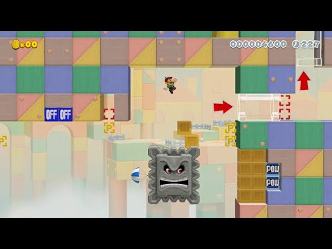 Super Mario Maker 2 - Le Thwomp Dividend by 7h0m - No Commentary