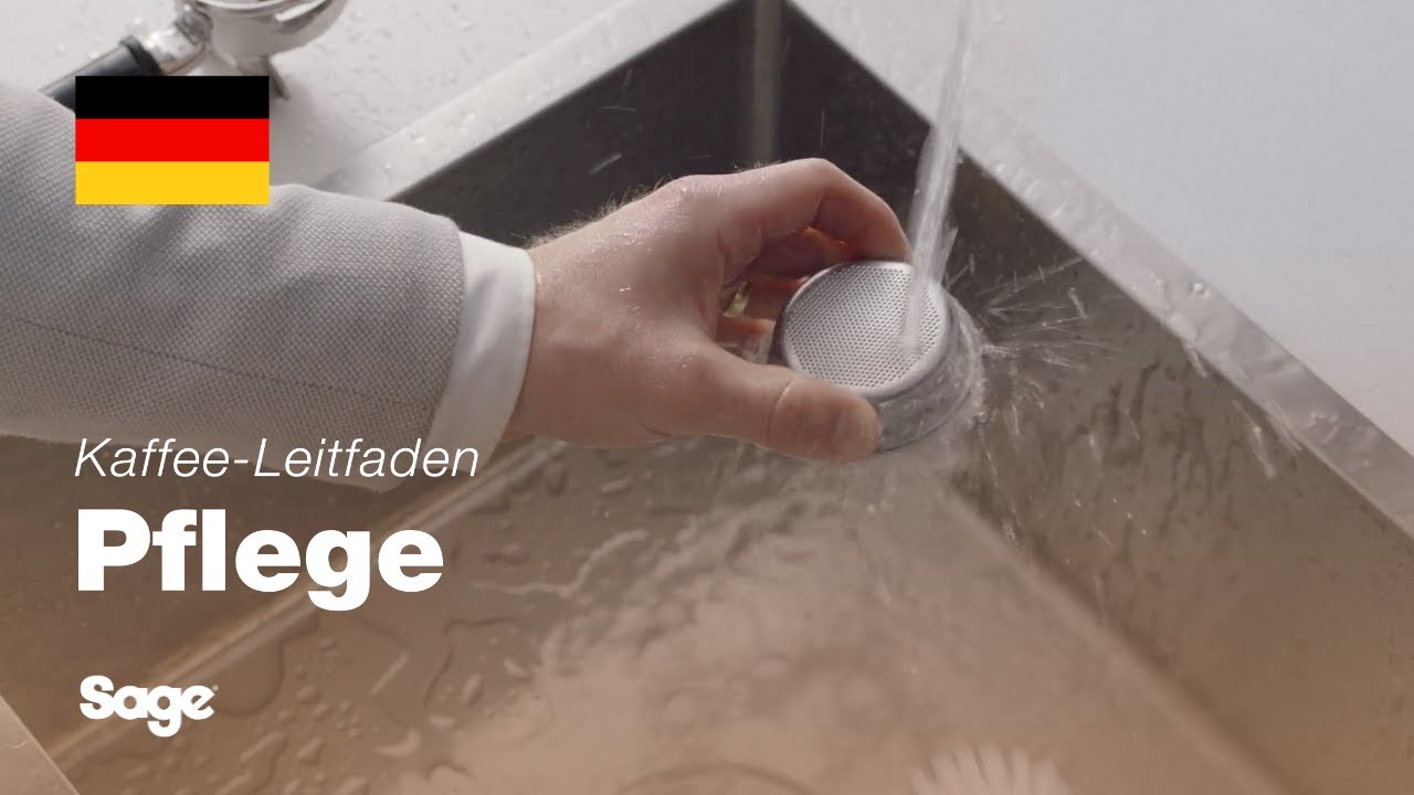 Ausspülen der Siebeinsätze