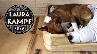 Smudo´s Wooden Dogbed with Round Corners
