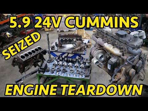 LOCKED UP 5.9 24V Cummins Diesel Teardown. So You CAN Kill a 5.9...