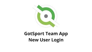 GotSport Team App New User Login Overview