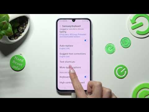 How to Enter Text Correction Options on Samsung Galaxy A34 - Manage Typing Options