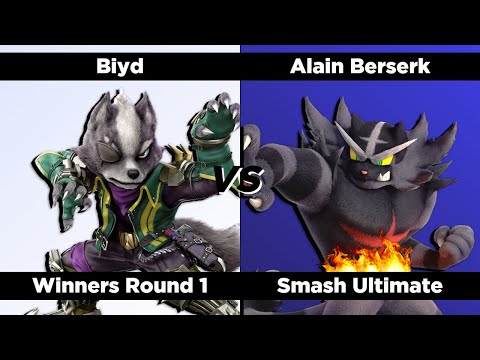 Super Smash QWERTZ #10 - Winners Round 1 - Biyd (Wolf) vs. Alain Berserk (Incineroar)
