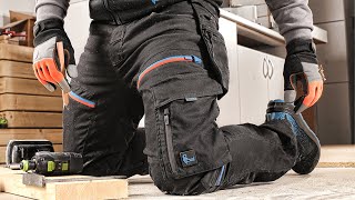 Strečové pracovné nohavice LEONIS CXS modré/čierne