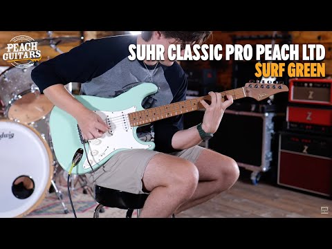 No Talking...Just Tones | Suhr Classic Pro Peach LTD - SSS Roasted Maple Surf Green