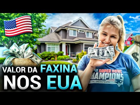 🇺🇸💰Quanto eu GANHO fazendo FAXINA nos EUA 🇺🇸