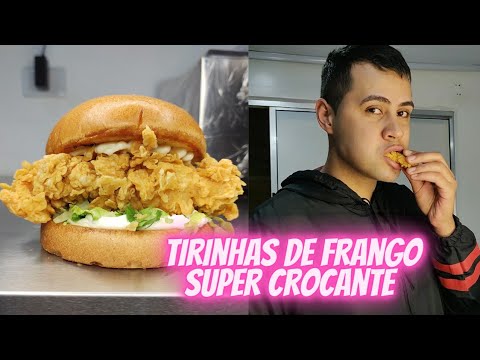 ENSINEI A RECEITA DE TIRINHAS DE FRANGO IGUAL KFC!
