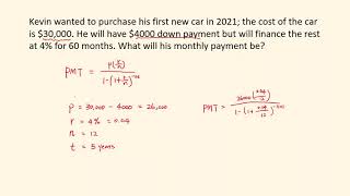 Calculate monthly payment and total interest for a car loan