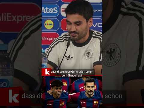 Gündogan feiert Yamal: "Komplett anderer Ort als ich mit 16" #shorts