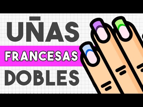 ¡SIMPLE Y COLORIDA! UÑAS FRANCESAS DOBLES