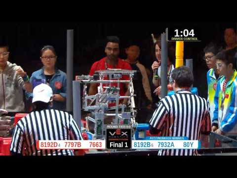 2015 VRC-MS Oppo Finals 1 -  (8192D 8192B) 73-Opportunity Div-VRC Middle School-VEX Worlds 2015