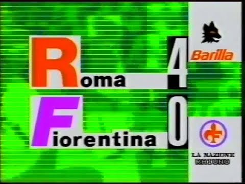 1990-91 (1a - 09-09-1990) Roma-Fiorentina 4-0 [Voeller,Salsano,Carnevale(R),Carnevale] Serv D.S.Rai1