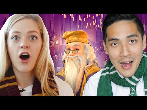哈利波特迷玩新的手機霍格沃茨遊戲 (Harry Potter Fans Play The New Mobile Hogwarts Game)