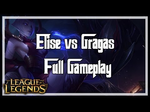 [League of Legends] Elise vs Gragas - Jungle - Ranked Gameplay - Season 7 -  Patch 7.6