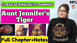 Aunt jennifer's tigers class 12 | Aunt jennifer's tigers class 12 explanation