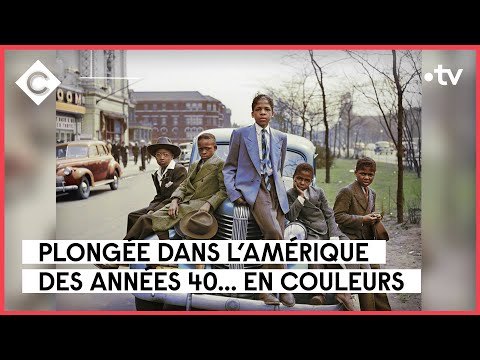 L’Amérique des années 40 en couleurs - L’Oeil de Pierre Lescure - C à Vous - 02/12/2022