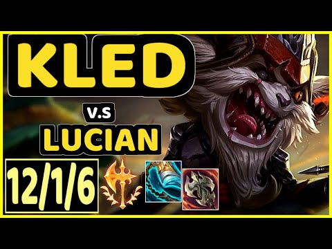 BLUE (KLED) vs LUCIAN - 12/1/6 KDA MID GAMEPLAY - EUW Ranked MASTER