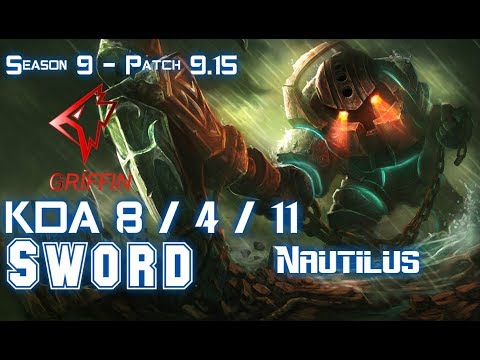 GRF Sword NAUTILUS vs YASUO Top - Patch 9.15 KR Ranked