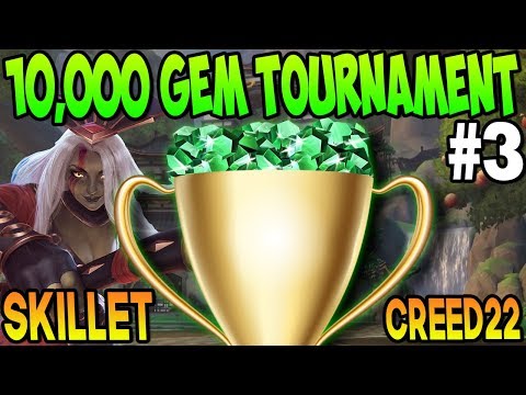 10,000 SMITE GEM DUEL TOURNAMENT - Skillet vs Creed22 | Round 2 (Match 1)