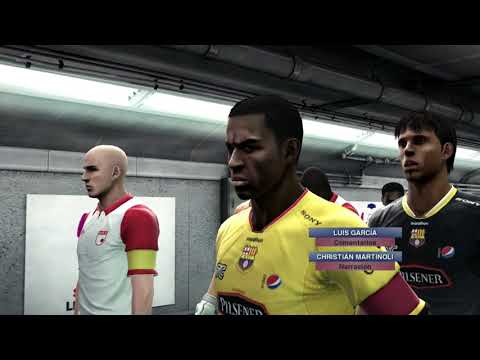 Pes 2013 Gameplay Barcelona SC vs Santa Fe copa Libertadores 8vo de Final Vuelta pesedit 3.8