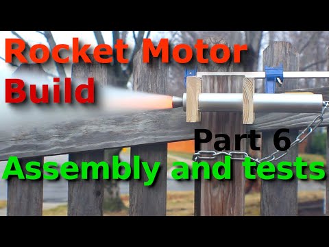 Assembling and Firing a Rocket Motor - Build a KNSB (Sugar) Rocket Motor - Part 6