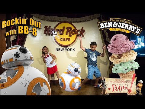 Rockin' Out with STAR WARS Sphero BB-8 in New York City! Something Rotten!