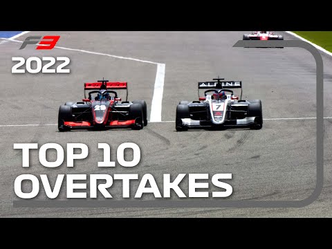 Top 10 Formula 3 Overtakes of 2022!
